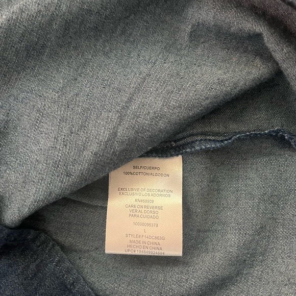 NWT Girls Denim Dress - Picture 3 of 3